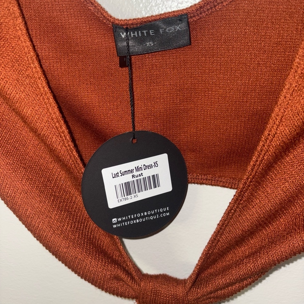 White Fox Boutique Rust Mini Dress - Picture 6 of 7